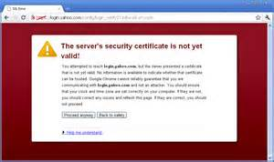 حل مشکل Security certificate problems